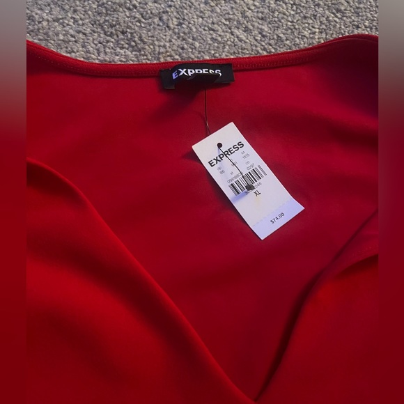 NWT Express Floral long sleeved bodysuit XL - Picture 2 of 3